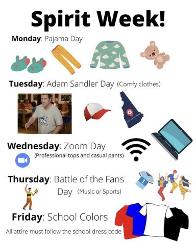 LHS Student Council coordinates Spirit Week and themes for students to follow prior to spring break. 