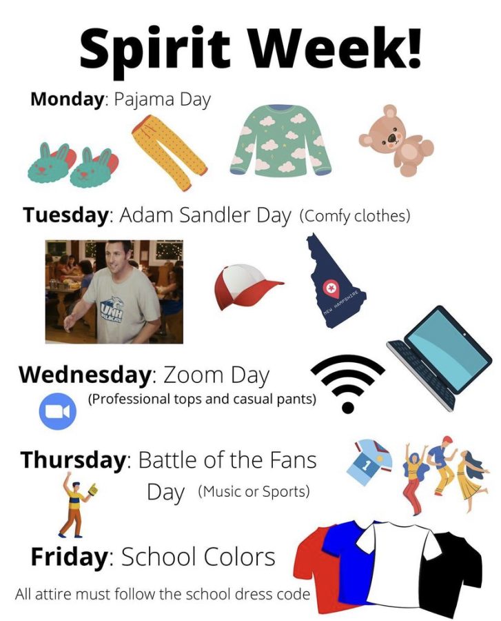 LHS Student Council coordinates Spirit Week and themes for students to follow prior to spring break. 