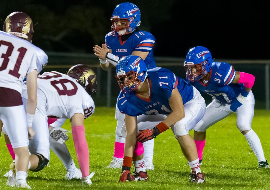 Seniors Ryan Pemberton, Drew Heenan, and Mikey Palma during Fridays Senior Night game