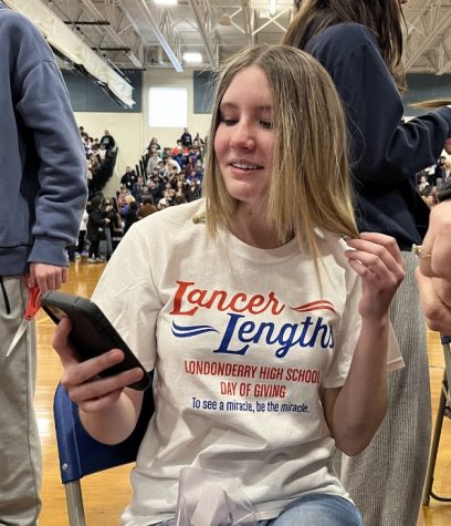 Angel Danielle Goodall wasn't able to donate her hair in previous years, but was able to chop it this year.