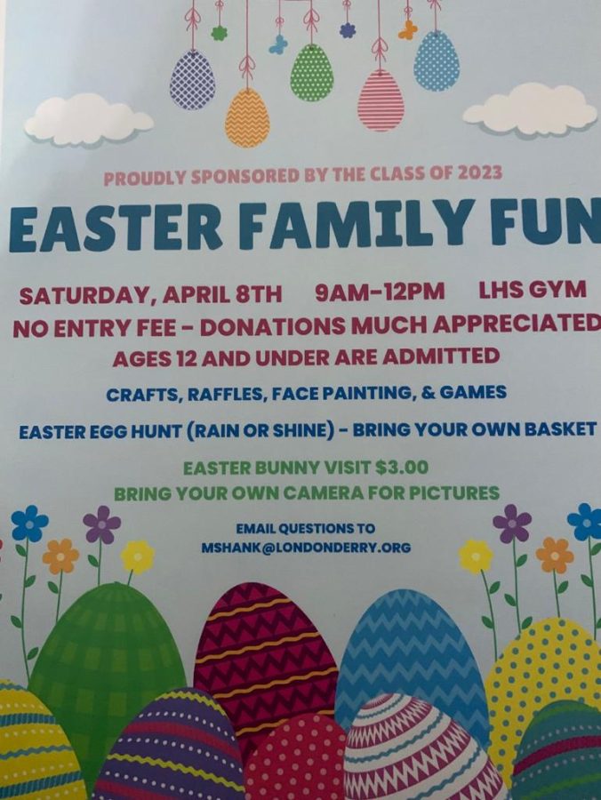 LHS Class of 2023 to host the long awaited LHS Easter Egg Hunt on Saturday, April 16, from 9 a.m. to 12 p.m.