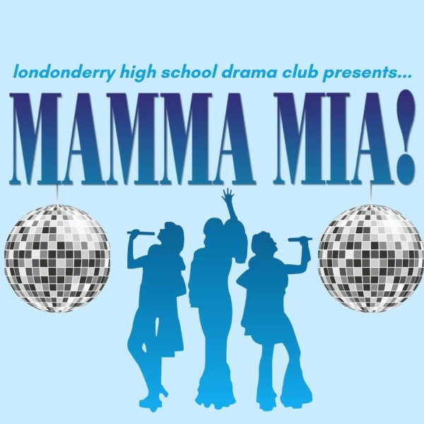 The drama club has chosen to put on Mamma Mia as their annual musical. (Photo created on Canva by Kelly Egan)