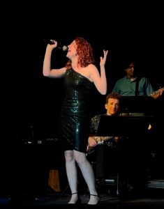 Solomons performs throughout her high school career at numerous school events. Photo provided by Rebecca Solomons.