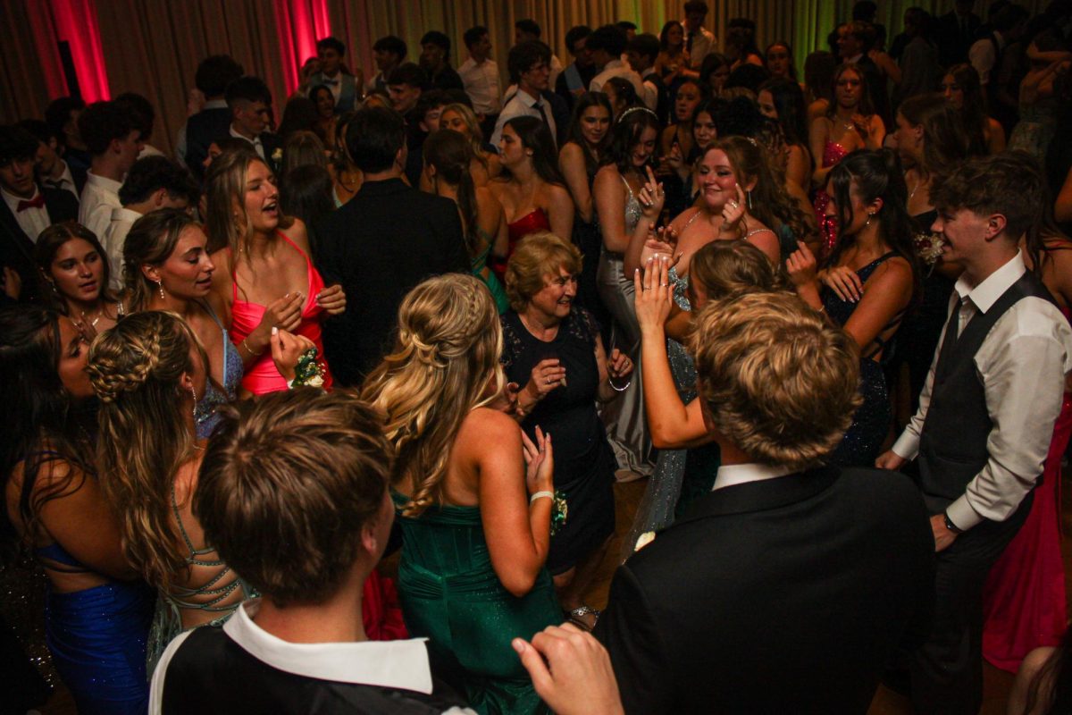 Paula Bartlett joins the seniors on the dancefloor.
