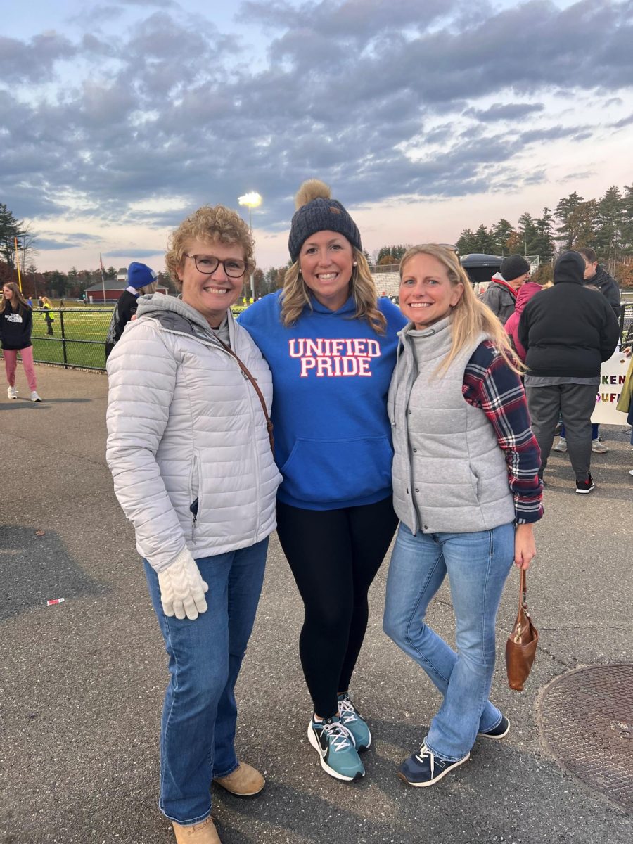 Lafore, Tebbetts, and MacLean, the Wellness teachers of the 600s wing, all spent time together in April 2021 at the school track. This is one of many memories shared.
“The 600s is just like a family,” Lafore said.
(Photo courtesy of Mrs. Lafore)