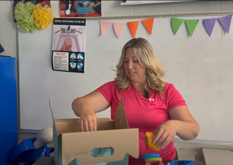 Ashley Tebbetts showcases her fidgets 