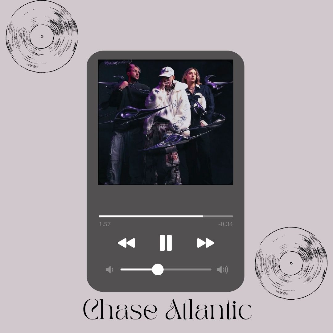 When it comes to Chase Atlantic’s music, one thing becomes clear: it’s not easily pinned down. (Image made in Canva by Kelsey Sweet). 