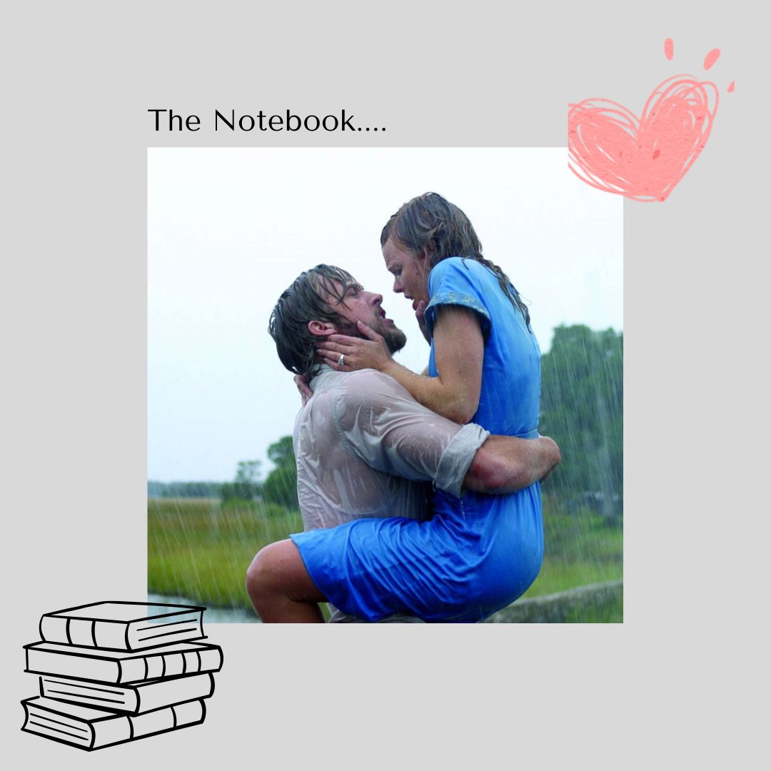 The Notebook, the iconic love story that will leave your heart in a knot, wishing that things should have worked out better. (Image made in Canva by Kelsey Sweet). 