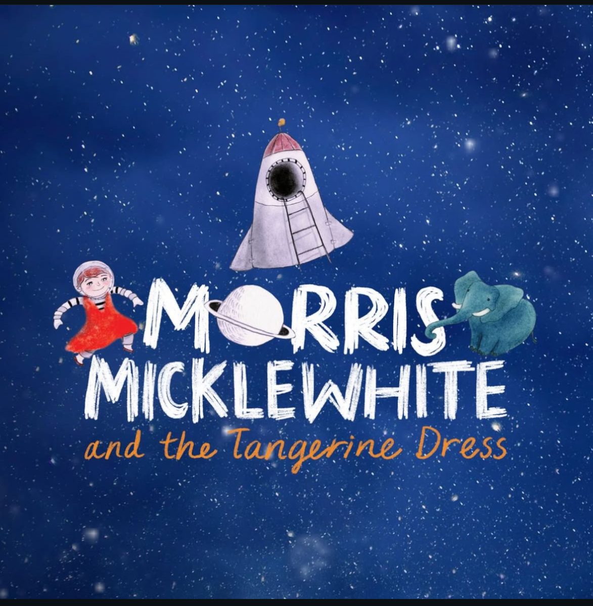 Rise Theatre Group's official Morris Micklewhite and the Tangerine Dress poster. Created in Canva by Ryan Kaplan