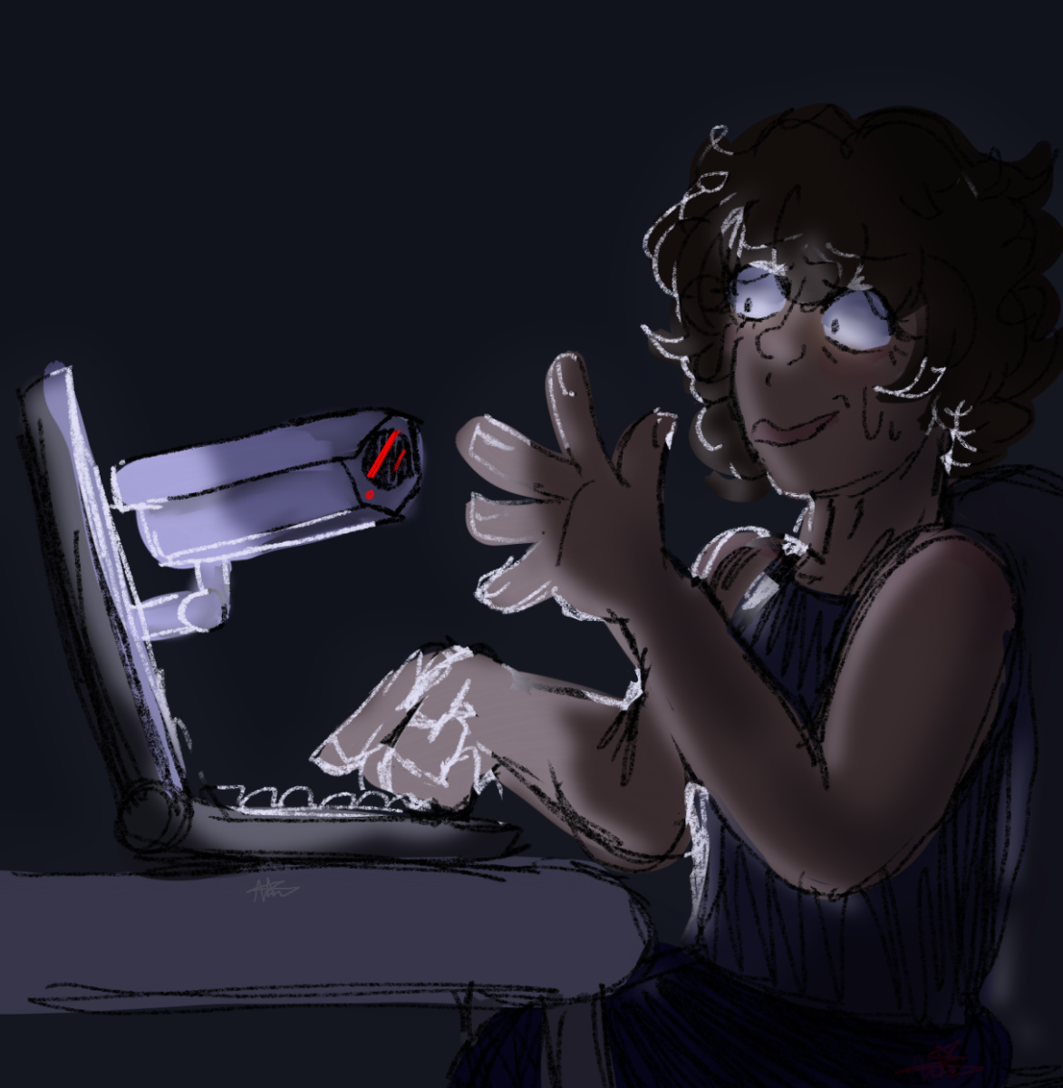 Securely's new screen monitoring feature is a complete invasion of students' privacy. Art by Ava Christian.