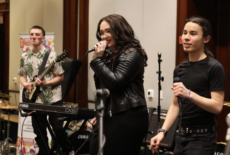 Torre-Moody performs with her band, Shiba, at the New England Music Festival. (Photo used with permission from Dylan Torre-Moody)
