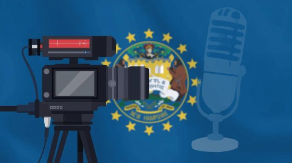Schools across New Hampshire restrict audio and video recordings of students in order to follow the new Parental Bill of Rights (Section 189-B:4). Due to this law, the district switched from an opt-out to an opt-in system of parental consent for recording students in school.
Image created in Canva.