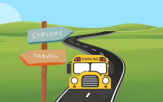 Field trips turn lessons into hands-on experiences, giving students opportunities to engage with subjects beyond the classroom and making learning more memorable. Research shows these experiences can improve academic performance, increase engagement and expose students to opportunities they may not otherwise have access to. Image created in Canva.