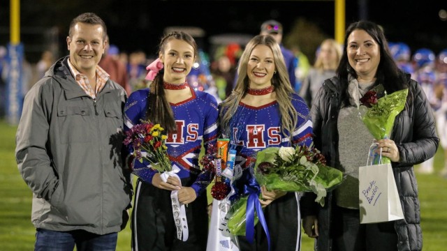 Brooke Bodkin celebrates Senior Night with her family.