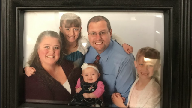 Mr. Guertin Roseryln (top), Gwen (bottom), Bella (right), Mrs. Guertin (left) and Mr. Guertin (middle) with the biggest smile on their faces. Photo by Gianna Siracuse