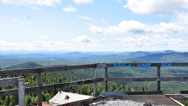 The rotting wood was laced with vandalism and destruction.