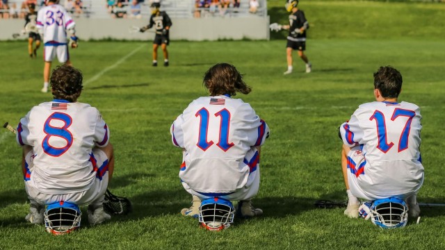 Senior Josh Defranzo, junior Aidan Huard and senior Noah Malcom.